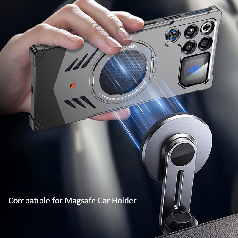 Aluminiumlegierung Kühlung Wärmeableitung Metall Magnetische Hülle Für ZTE Nubia RedMagic 11 Pro / Red Magic 11 Pro+ Abdeckung Stoßfest