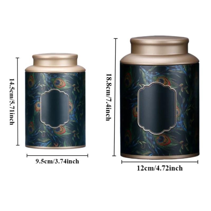 Tea Cans Iron Cans New Iron Boxes Empty Cans Half A Pound One Pound Dianhong Tea Rock Tea Jin Junmei Large Round