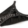 La-Pomme Women Shiny Enamel Fabric T-Front High Cut Half Back Shorts Lingerie Sexy Underwear Made in Japan