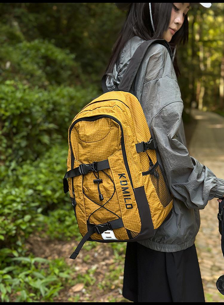 Schoolbag1011 new anti-splashing water hiking bag large capacity light outdoor sports backpack cool couple backpack