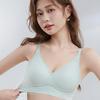 Breathable Seamless Bra: Semi-Fixed Cups, No Underwire, Side Bust Support, Integrated Lifting for Small Breasts.
