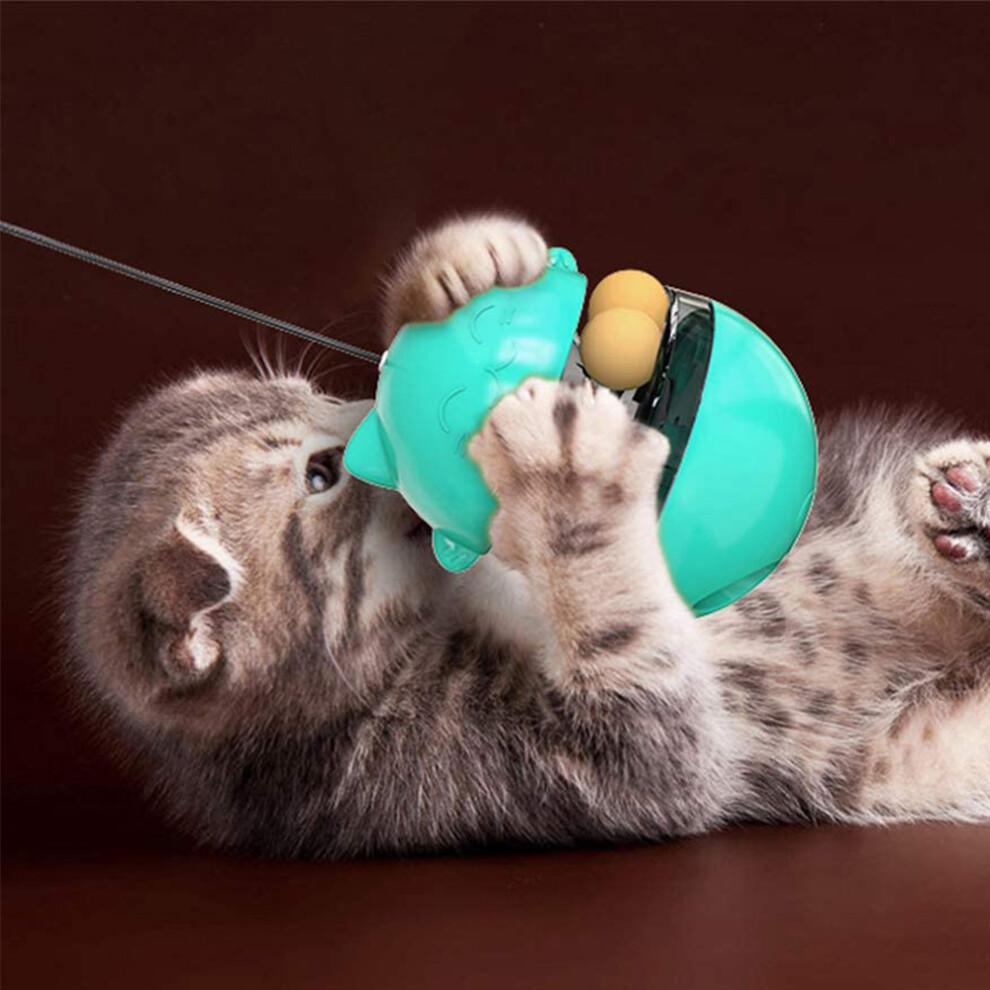 Puzzle Toy For Cats, Interactive Catnip Toy With Detachable Wand, Slow Feeder For Engaging Feeding Sessions, Durable And Safe With Smooth Surface, Cle