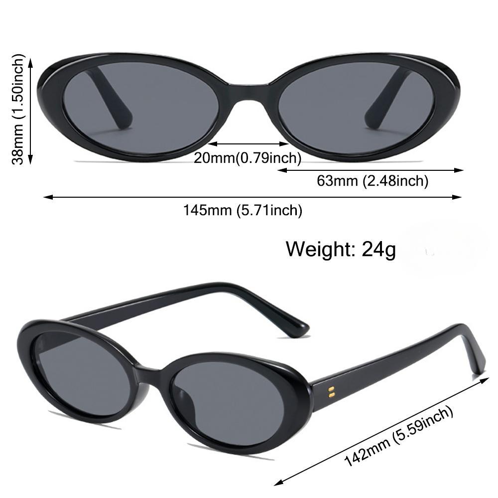 Summer Retro Oval Sunglasses   Retro Sun Glasses Small Frame UV400 Protection Trendy Women  Oval Glasses Eyewear Shades
