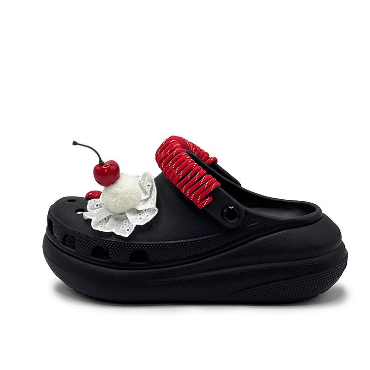

Crocs Classic Clog Dessert Bunny EVA Cute Cherry Bow Sweet Princess Style Clogs Women s Red 38-39 красный