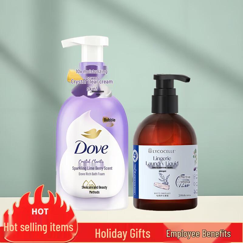 

Набор Dove Пена для ванны и стиральный порошок с ароматом Лайма и Ягод