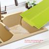 Rectangle Silicone Drain Mat Drying Dishes Pad Heat Resistant Slip Proof Tray