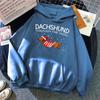 Dachshund Through The Snow Funny Dog Christmas Unisex Sweatshirt Creative Cute Oversize Clothes Autumn Fleece Pollover Unisexs Hoodies