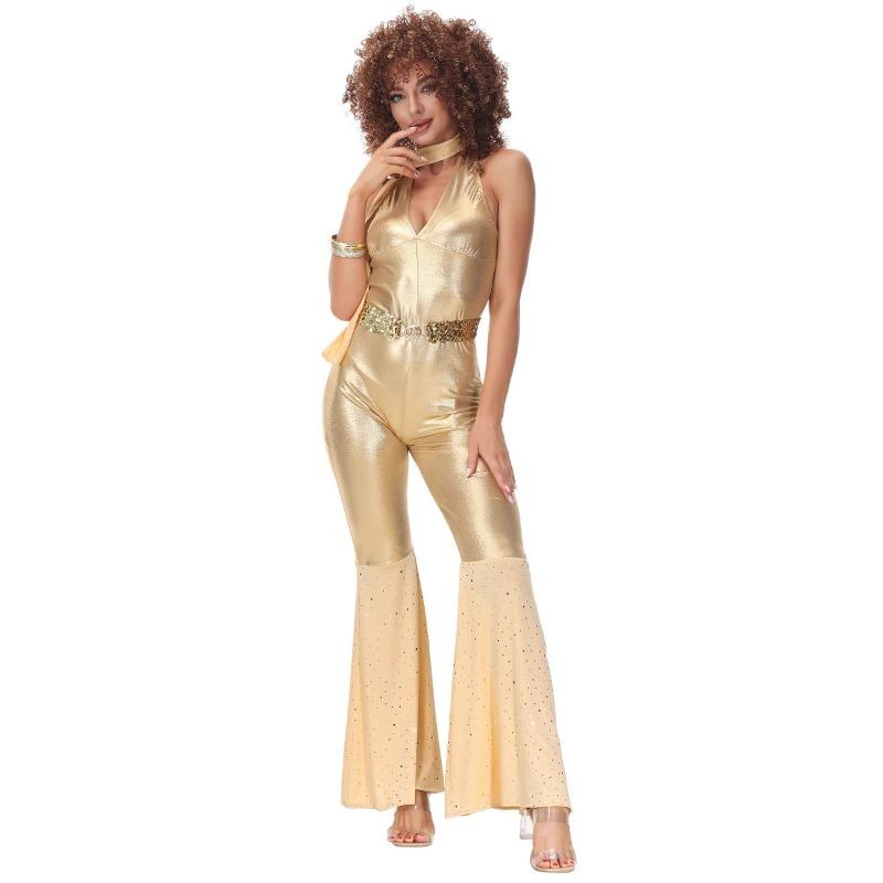 Halloween Hippie Costume 70 Vintage Disco Bar Dancing Hip Hop Rock Show Costume
