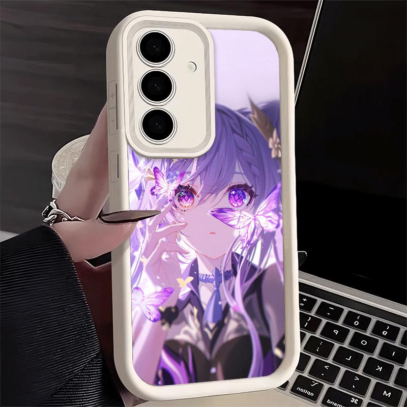 Phone Case for Samsung Galaxy S26 S25 Ultra S24 FE Genshin Impact Keqing Shell S23 Plus S22 + S21 S20 5G Soft Silicone Funda