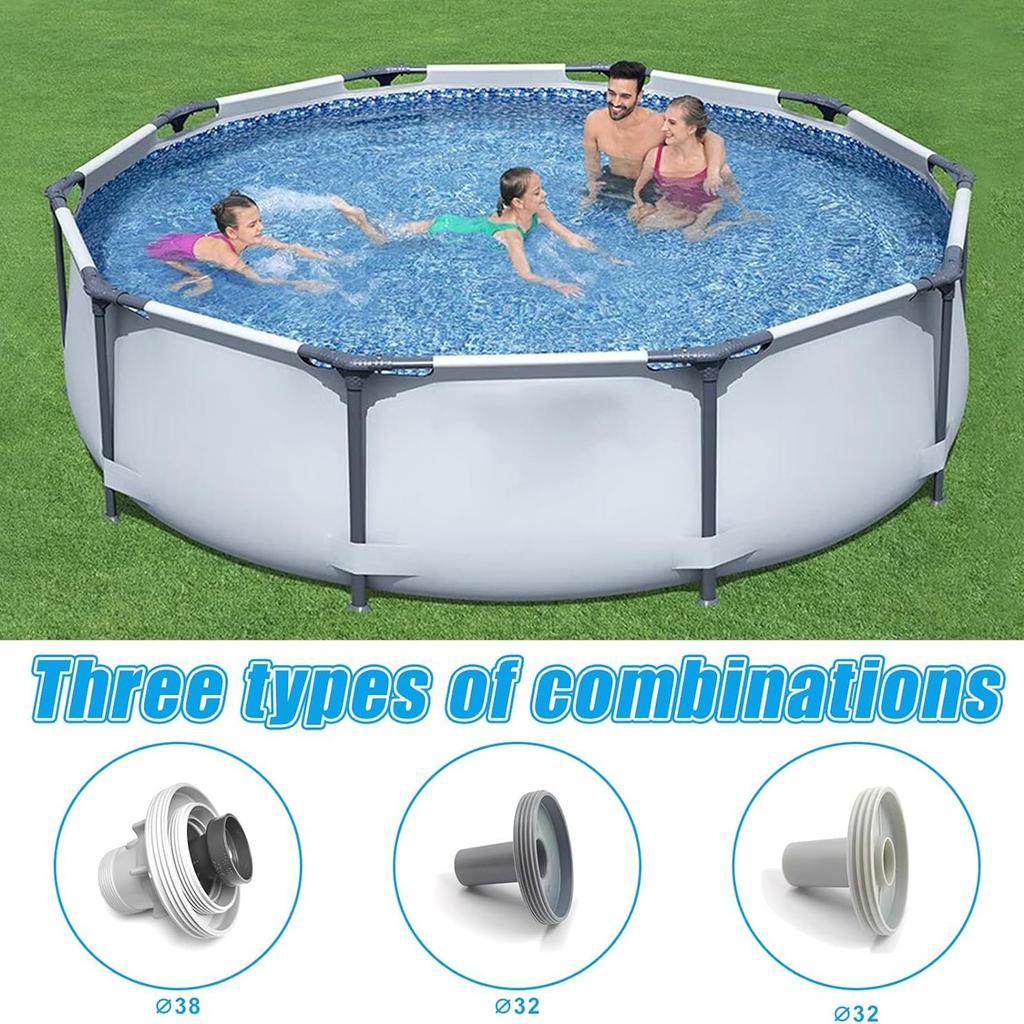 Pool Inlet Nozzle 360° Rotatable For Pool Nozzle Airstone Accessories Diameter 32/38 Blue