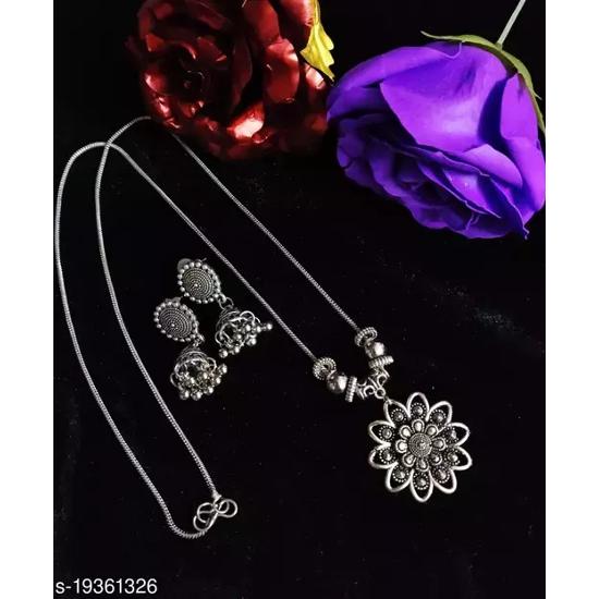 

Комплект украшений для женщин и девочек, традиционный комплект украшений из окисленного серебра, серебряное ожерелье, комплект для женщин