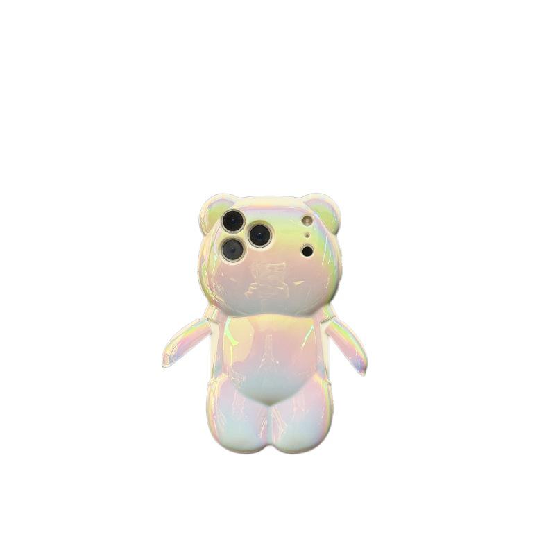 Aurora 3D Little Bear Case for iPhone 17 Pro Max - Soft, Compatible with Apple 14/15/16 Models