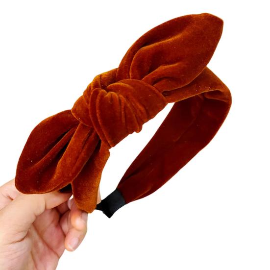 Hair Band Beautiful Rabbit Ears Comfortable Touch Pure Color Bowknot Female Head Accessories