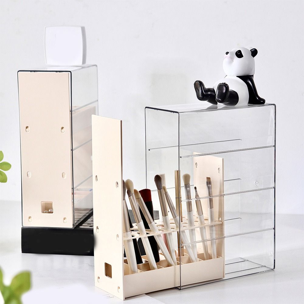 Dustproof Lipstick Display Rack Large Capacity Dresser Organizer Jewelry Storage Box  Desktop