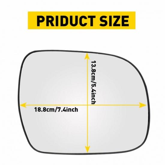 Right Heated Mirror Passenger Glass For 2004-2009 Lexus RX300 RX330 RX350 RX400H