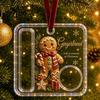 Decorative Hanging Cash Holder Christmas Gift Ornament, Acrylic Holiday Money for Cash, Funny Santa Customized Snowman Angel Elk Xmas Tree Decoration
