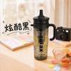 Water Bottle New Plastic Straw Cup Large Capacity High Temperature Resistance High Value Tea Separation Double Drinking Cup Outdoor Portable Water Cup
