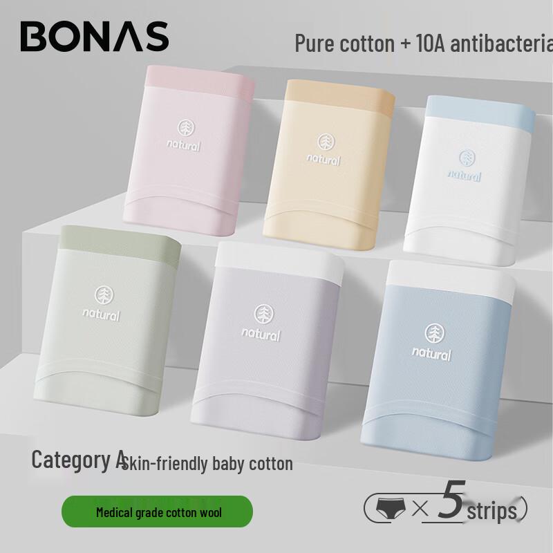

Bonaise Women s 10A Antibacterial Cotton Mid-Waist Seamless Underwear (5-Pack) L (80-100 lbs)