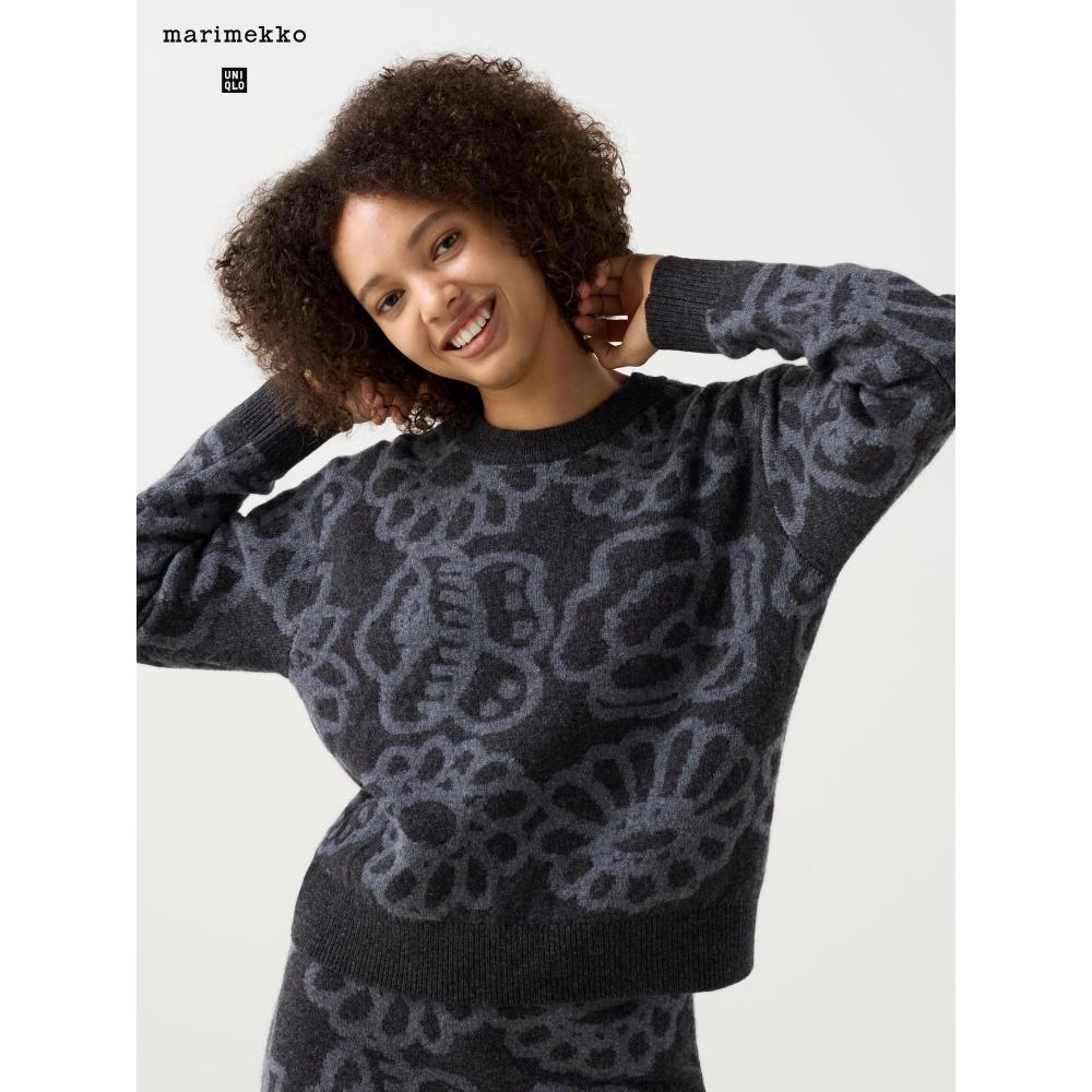 

Свитер Uniqlo из овечьей шерсти с круглым вырезом 01 OFF WHITE/WOMEN S