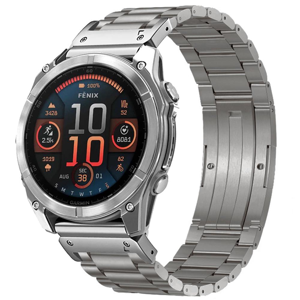 26mm Stainless Steel Band for Garmin Enduro 3 Fenix 8 51mm Strap Men Metal Wrist Bracelet for Garmin Fenix 7X Pro 51mm Fenix 6 5