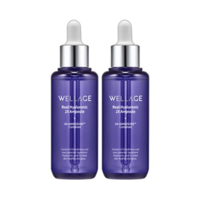 WELLAGE Hyaluronic Acid Season 3 Real Hyaluronic 2X Ampoule 70ml, 2ea (16680403A)
