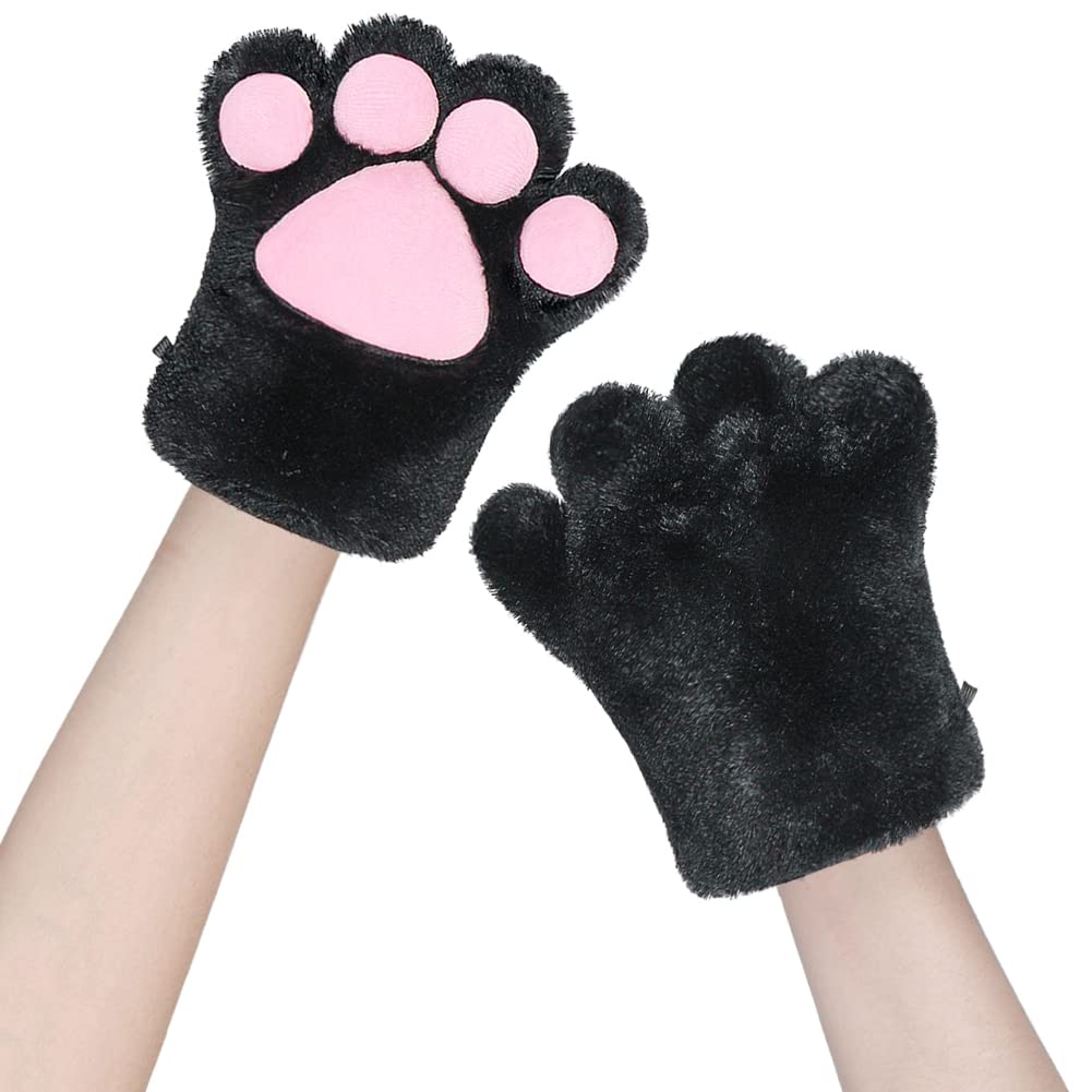

Косплей Хэллоуин Кот Медвежья лапа Панда 4 С животным косплеем Защита от холода Зимняя мода Черный [LONTG] Перчатки, Костюм, Перчатки, Милый, Форма, Перчатки, чёрный