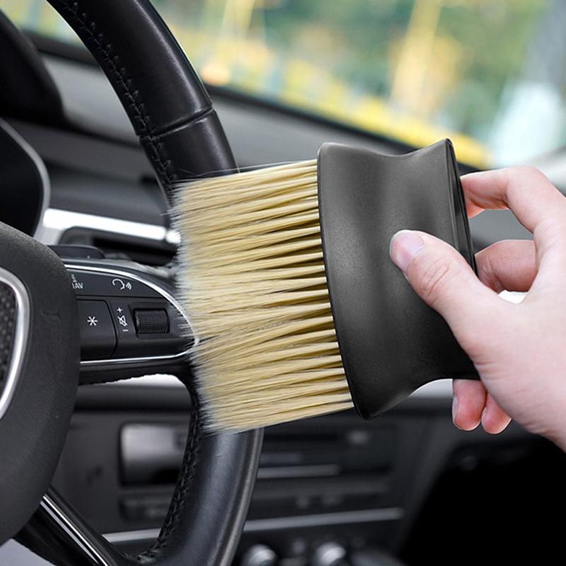 Sweeping Dust Soft Brush Car Wash Tool Artifact Car Interior Gap Dust Brush Air Outlet Cleaning Brush