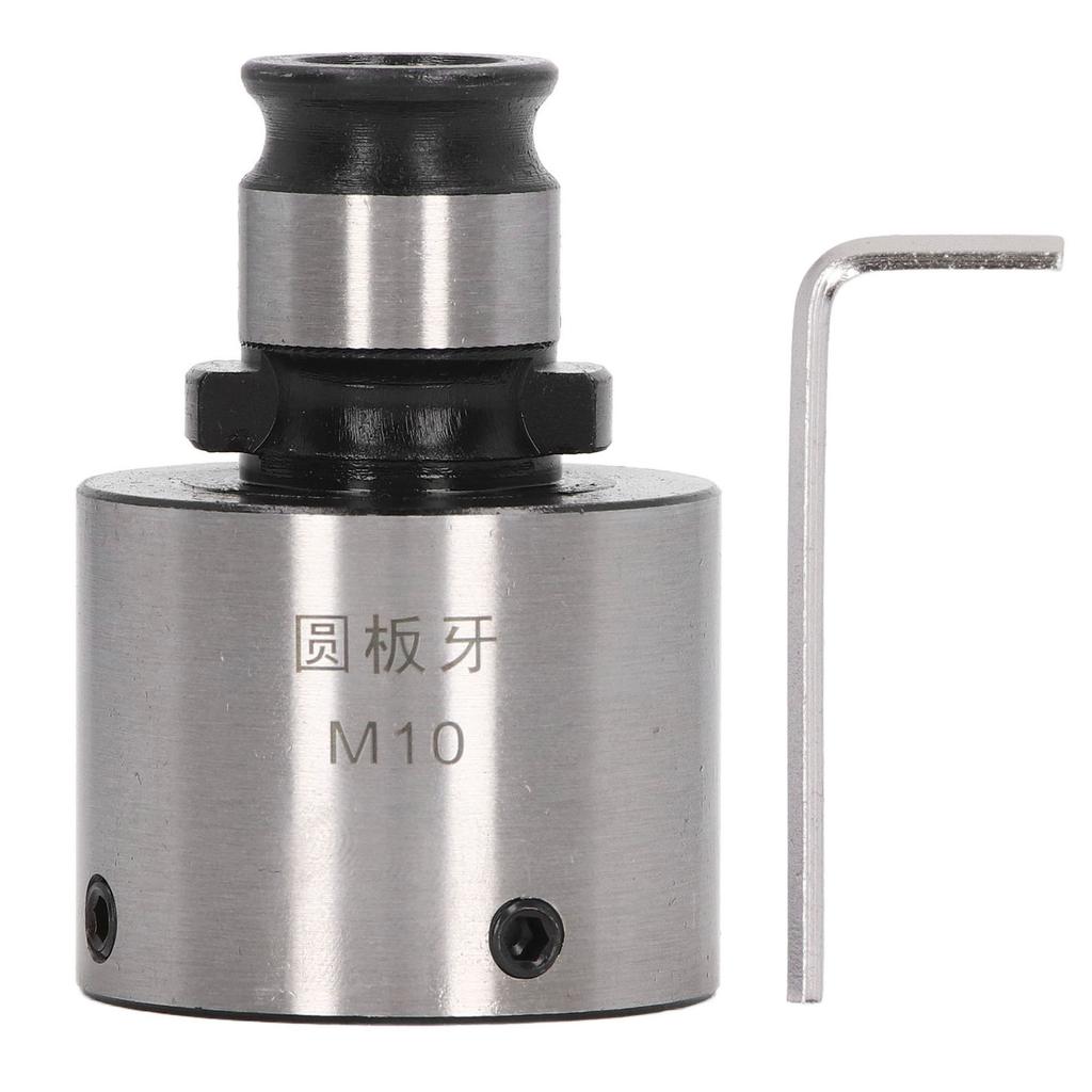 Thread Die Tapping Chuck Carbon Steel Blackening Finish High Hardness Round Die Collet for Male