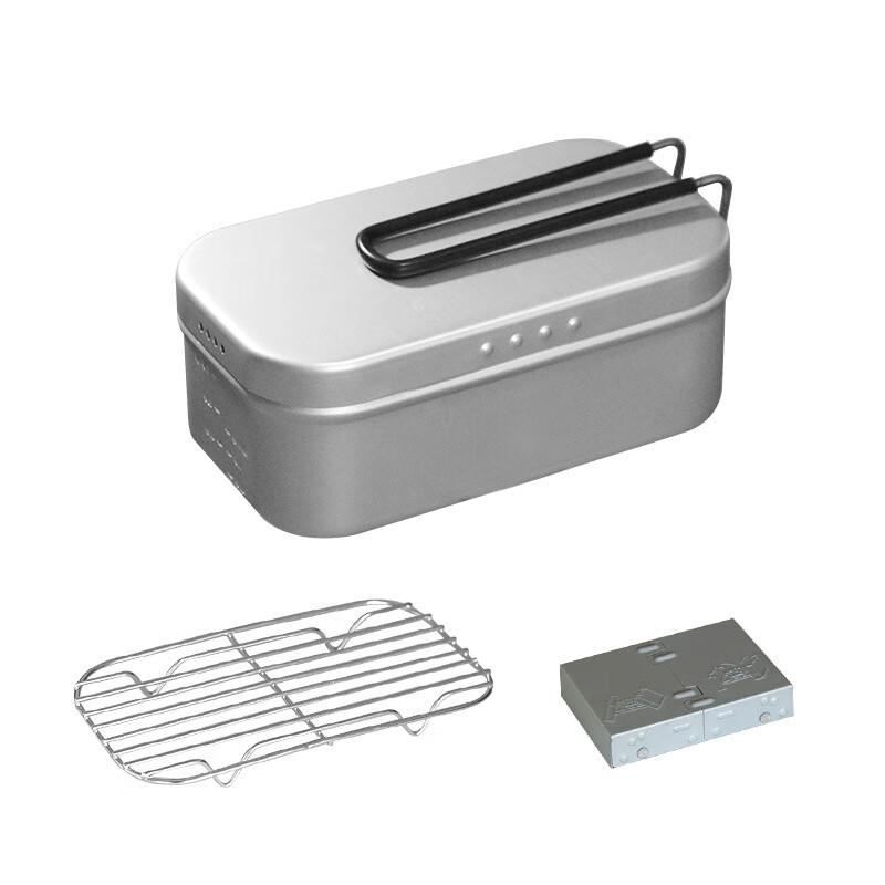

Japanese Style Pressure Relief Aluminum Alloy Lunch Box Set 800ML