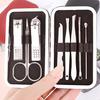 8Pcs Nail Clipper Set Professional Stainless Steel Manicure Pedicure Kit with Case Nail