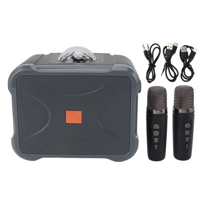 Wireless Bluetooth Speaker Clear Sound Portable Handheld Dual Mic Karaoke Machine for Adults Kids