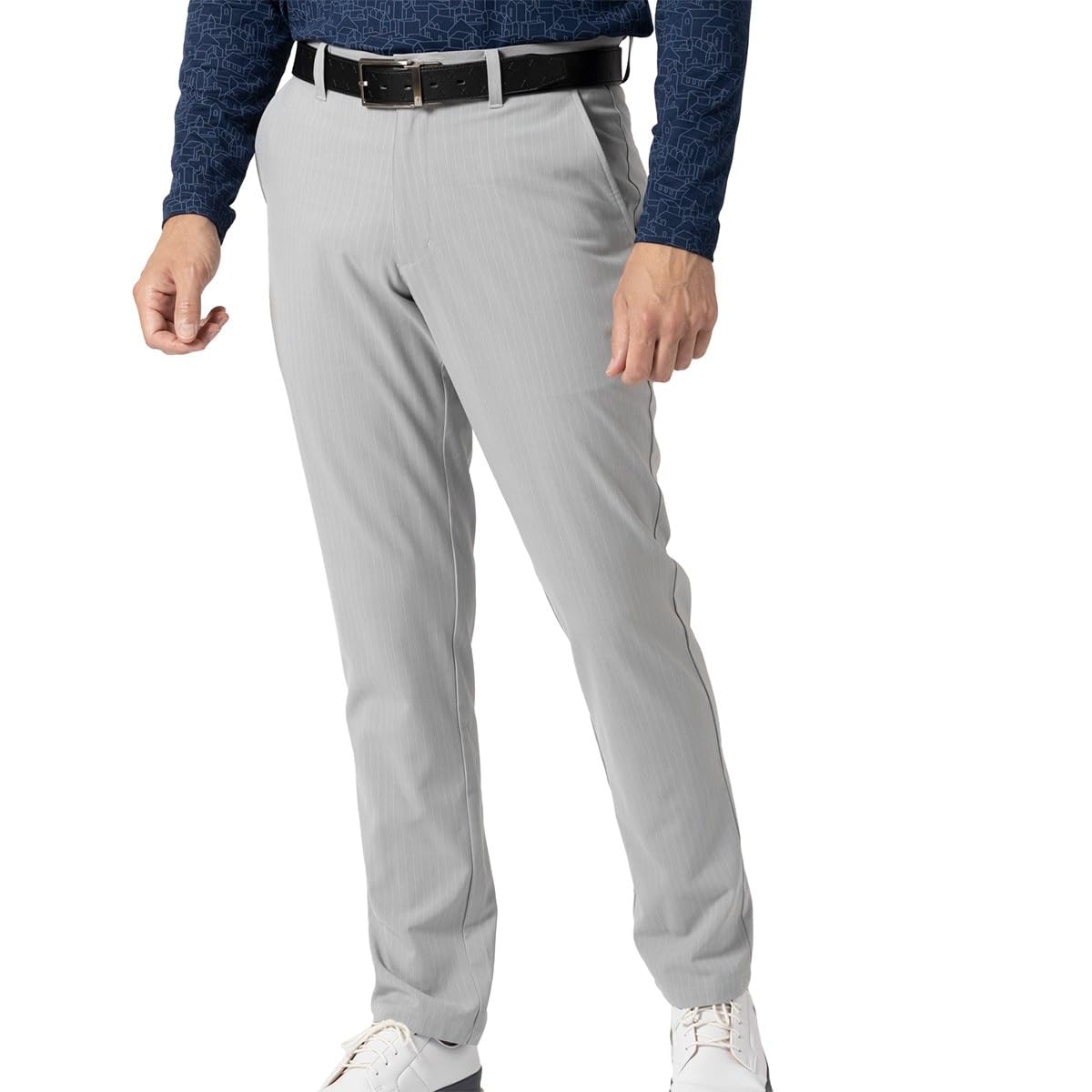 

FootJoy Pinstripe Stretch Long Pants, Gray, Men s, Size M (FJ-F24-P11, 32152-M)