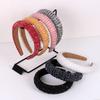 Elegant Baroque Crystal Headband Baroque Blingbling Rhinestone Hair Hoop Headwear European American Style Sponge Hairband Women