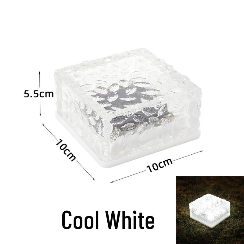 Solar Ice Brick Garden Light