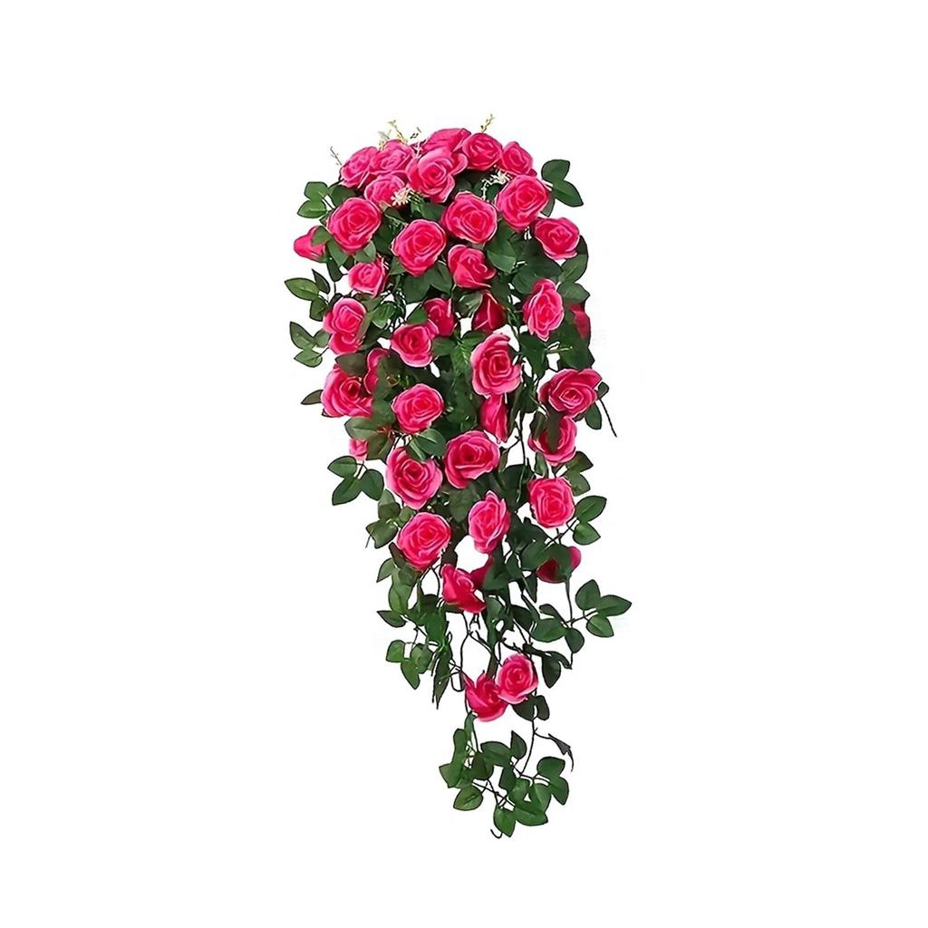 Maintenance Frees Faux Rose Garlands For Indoor Outdoor Decoration Artificial Florals Creeping Stem Accessories