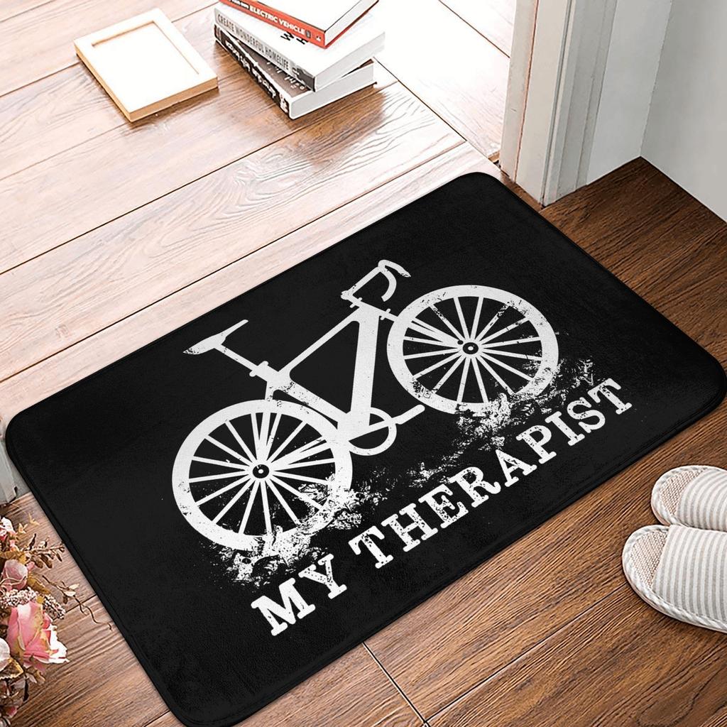 MTB Bicycle Doormat Anti-Slip Entrance Bathroom Kitchen Floor Door Mats Mountain Bike Bedroom Balcony Rug Carpet Footpad