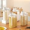 Food Grade Plastic Storage Container for Grains Pasta Sealed Kitchen Canister Beans Rice Organizer