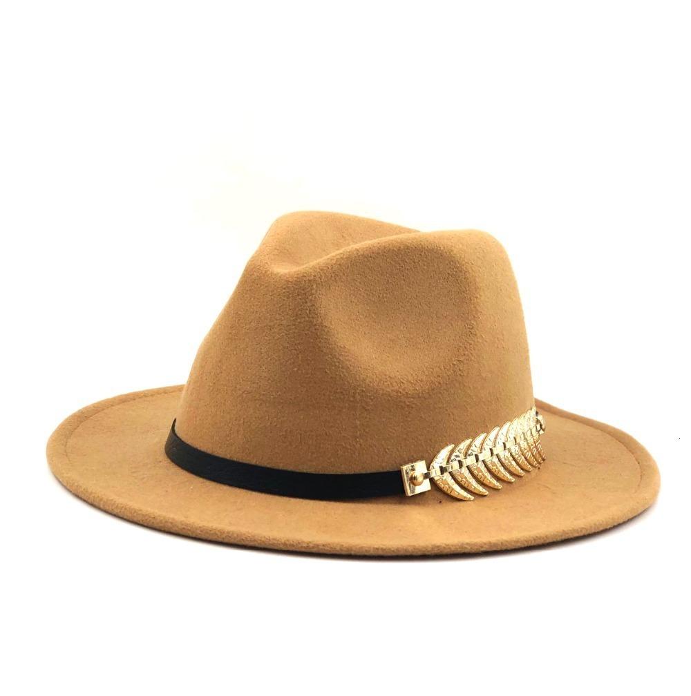Europe, America, autumn and winter new woolen top hat retro gentleman and gentleman jazz flat brim felt straight edge big eaves hat
