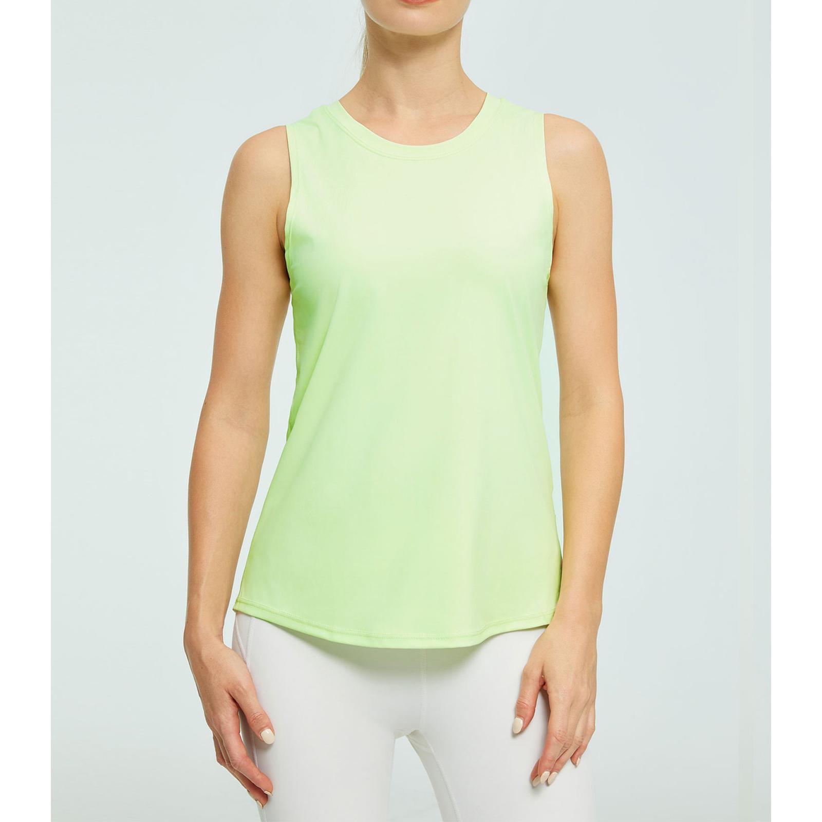 Женский жилет для йоги, Свободный спортивный костюм, Топ без рукавов L