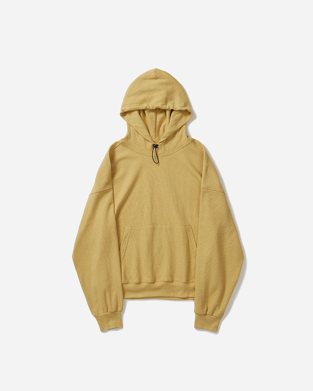 Silent Sellerable Cord Waffle Hoodie / Melange Lemon Melange Lemon/0