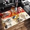 1pc Football Club Logo Print Area Rug - Soft,Washable Non-Slip Indoor Mat for Office Chairs,Living Room,Home Office Decorative Rug