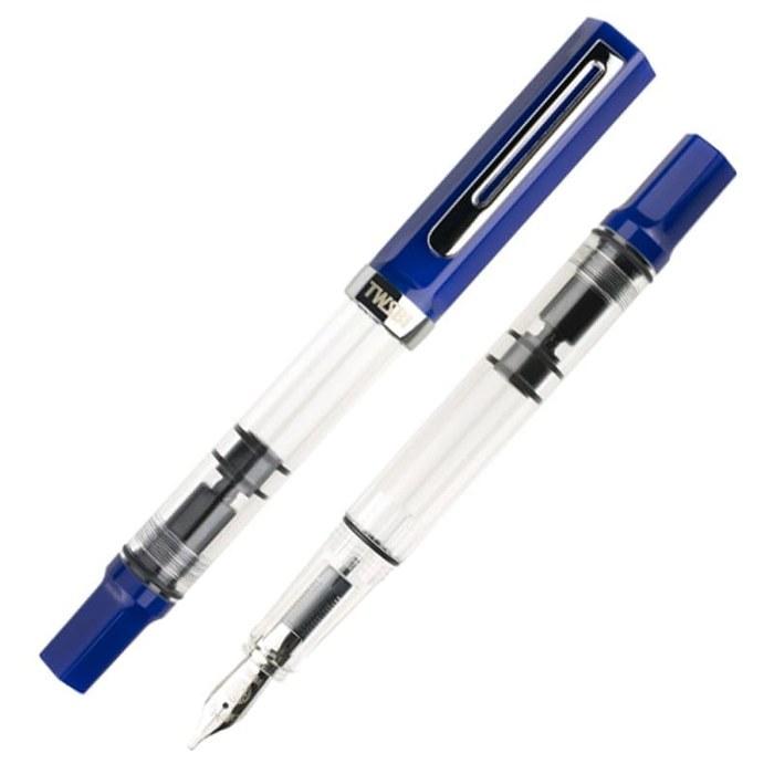 TWSBI ECO Fountain Pen Dark Sapphire Fine Nib F TWC11037 Red Magenta