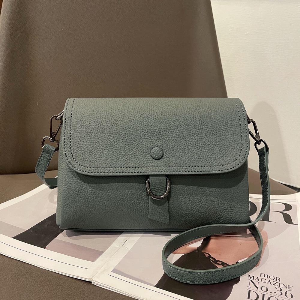 Damska torebka crossbody ze skóry naturalnej - Skóra bydlęca najwyższej jakości, Wszechstronna, Luksusowa, Mała kwadratowa, Styl 226