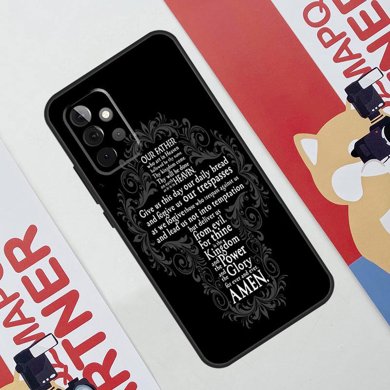 Chrześcijaństwo Modlitwa Pańska Etui Dla Samsung Galaxy A52 A32 A12 A56 A36 A16 A13 A23 A33 A53 A54 A34 A14 A15 A35 A55 A17