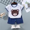 Childrens Short-Sleeve Sets Cotton Boys T-Shirts Baby Summer Clothing Girls Shorts Infant Clothing Summer Clothing