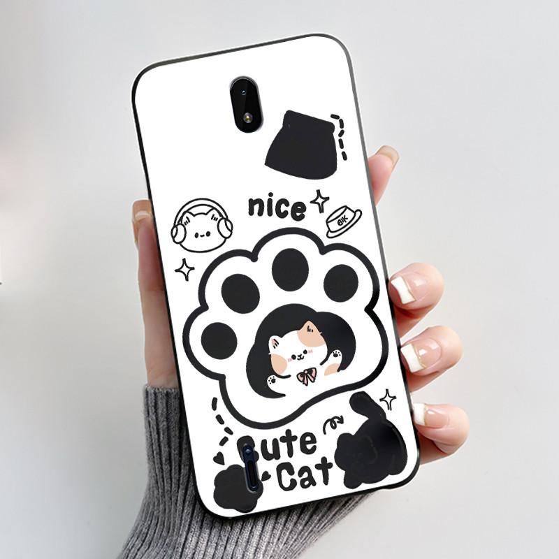 Casing For Nokia C01 Plus TA-1383 TA-1387 C1 2nd Edition Case Aesthetic Fashion Cute Cat Soft Silicone TPU Shockproof Back Cover