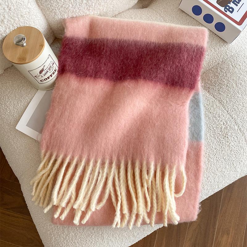 Soft Scarf Winter Cashmere Scarf Women'S Warm Cashmere Blanket Scarf Women'S Shawl Thick Square Scarf