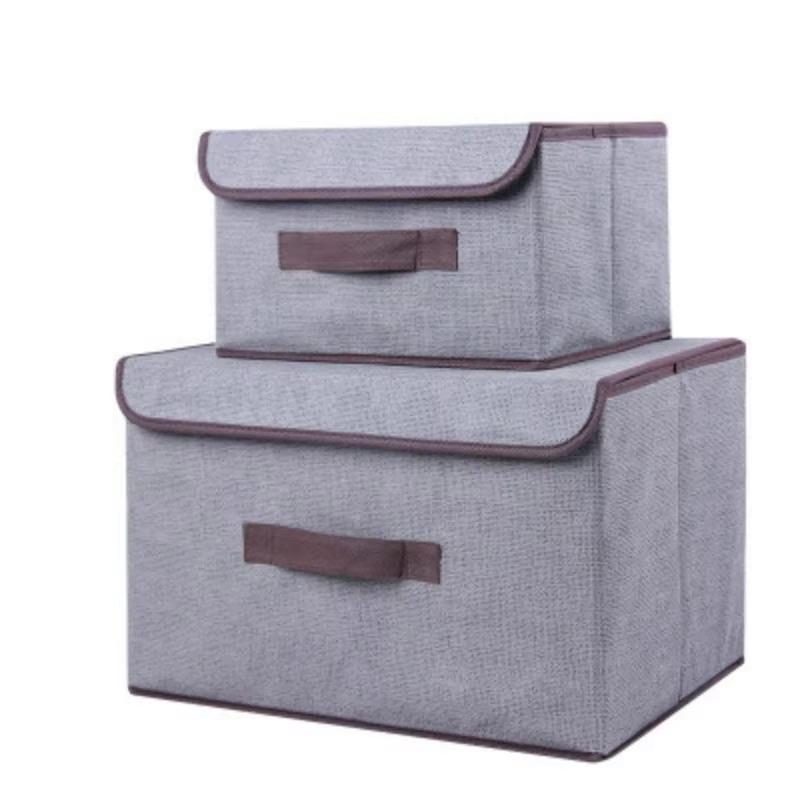 NEW Home Fabric Foldable Linen Organizing Box Multifu Non-woven Fabric Dust-proof Storage Box Dormitory Interior Storage Boxs