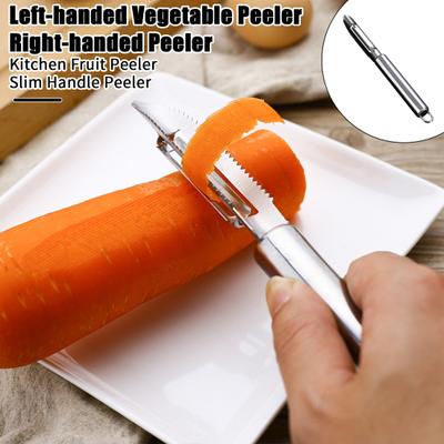 Pelapatate rotante in acciaio inossidabile per cucina, pelapatate per frutta e verdura, design ergonomico, doppie lame, strumento per pelare senza sforzo, per patate, carote, pesce, squamatura
