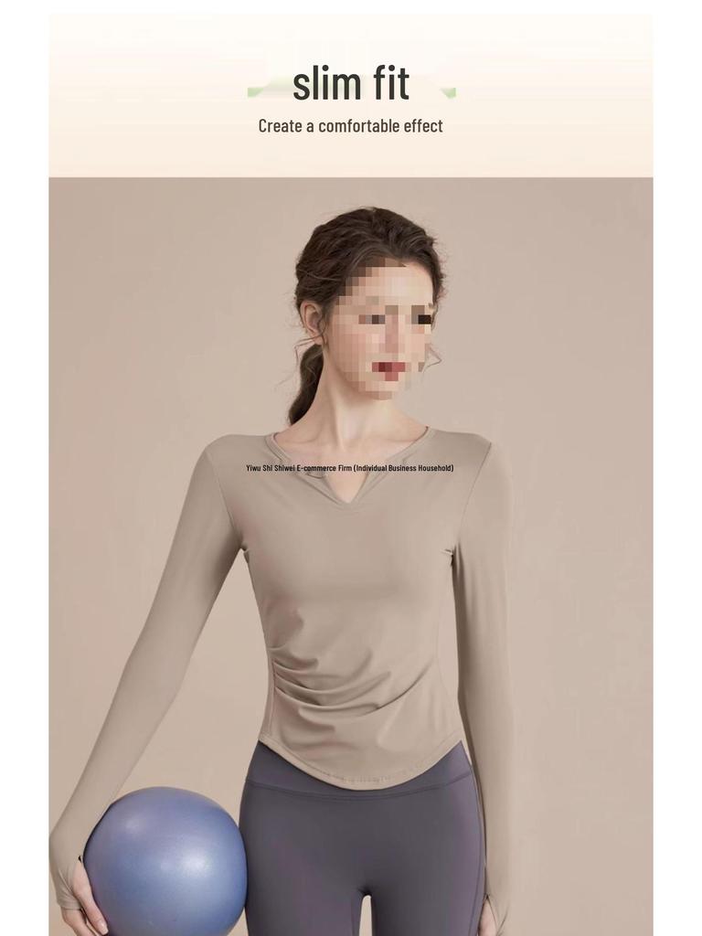 Women's Autumn Winter Yoga and Running Long Sleeve Fitness Set